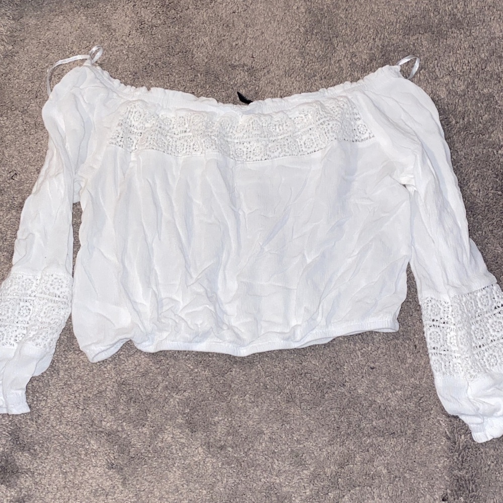 Off the shoulder ruffle top